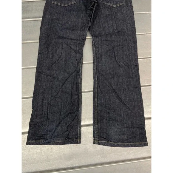 Levis 514 Straight Leg Jeans Mens 33x30 Blue Dark Wash Denim 100% Cotton - Picture 16 of 16